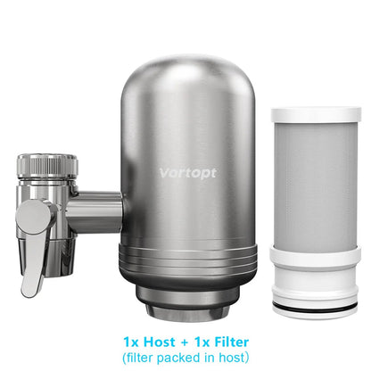 ALTHY Stainless Steel Faucet Tap Water Filter Purifier System, NSF Certified Reduces Lead, Chlorine & Bad Taste Kitchen